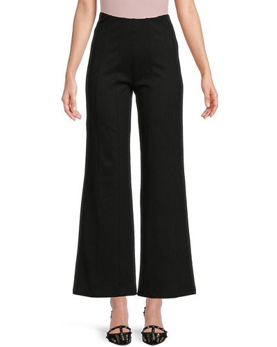 Elie Tahari T Tahari Solid Bootcut Trousers - Black