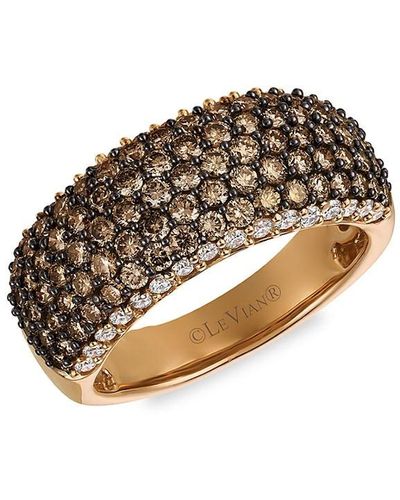 Le Vian 14k Strawberry Gold®, Diamond® And Vanilla Diamond® Ring - Metallic