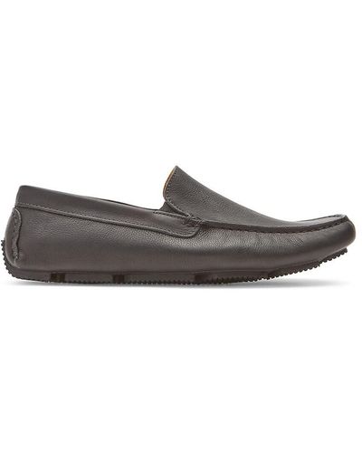 Rockport Rhyder Venetian Leather Loafers - Brown