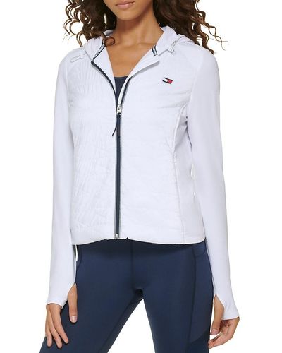 Tommy Hilfiger Quilted Hooded Puffer Jacket - White