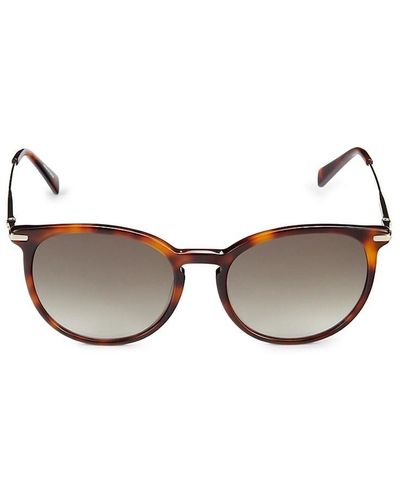 Longchamp 54Mm Oval Sunglasses - Brown