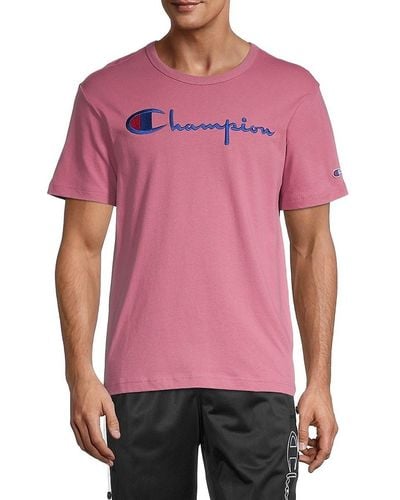 Champion Logo Cotton Tee - Multicolour
