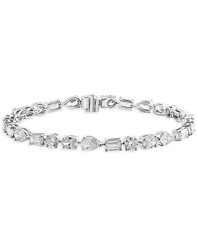 Effy 14K & 8.67 Tcw Lab Grown Diamond Bracelet - White