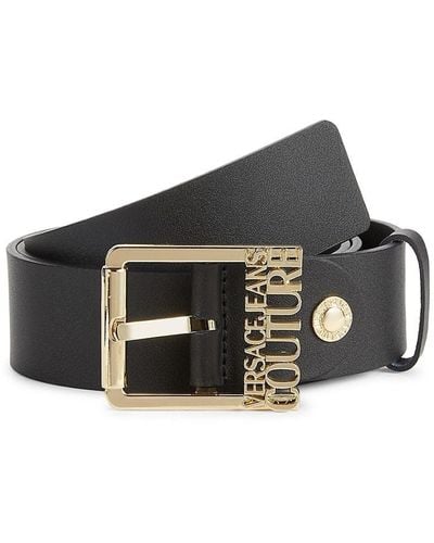 Versace Cintura Leather Belt - Black
