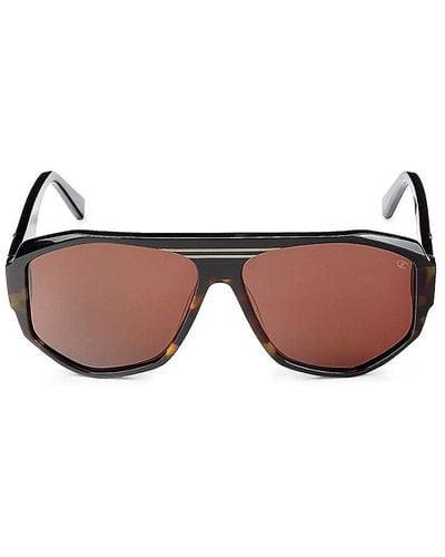 Champion 60mm Hexagonal Pilot Sunglasses - Black