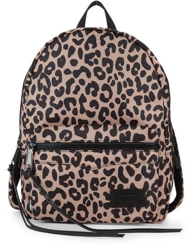 Rebecca Minkoff Medium Leopard Print Backpack - Multicolour