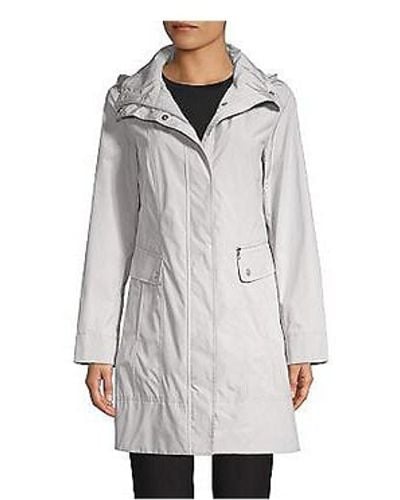 Cole Haan Packable Raincoat - White