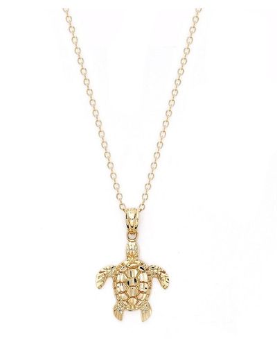 Saks Fifth Avenue 14K Turtle Pendant Necklace - Metallic