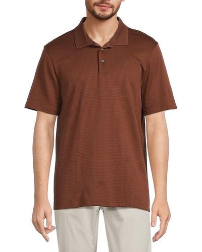 BOSS Pitton Slim Fit Polo - Brown