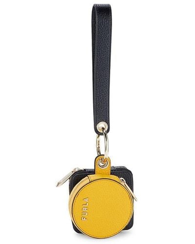 Furla Luna 2-piece Leather Coin Case Set - Yellow