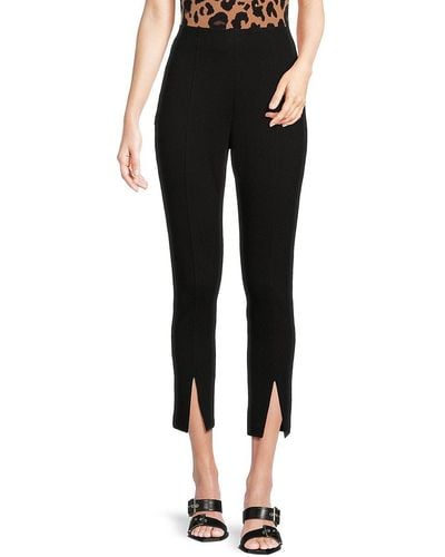 Calvin Klein Solid Cropped Leggings - Black