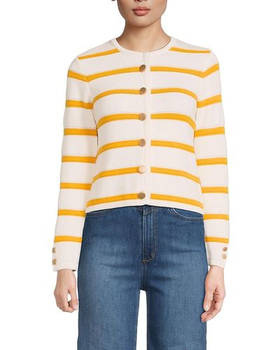 French Connection Marloe Striped Cardigan - Blue