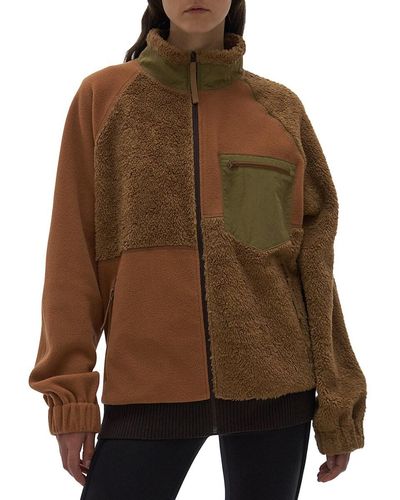 Helmut Lang Patchwork Fleece Jacket - Natural