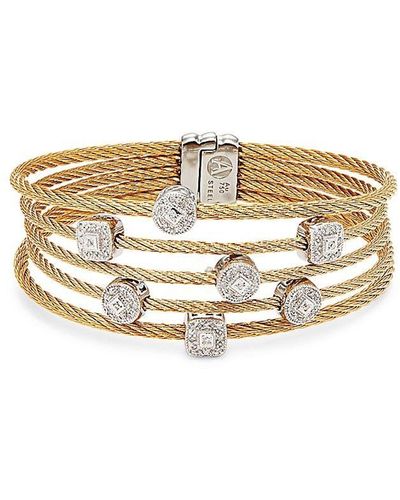 ALOR Alor Chain and Cable Diamond Bracelet 001-170-01256