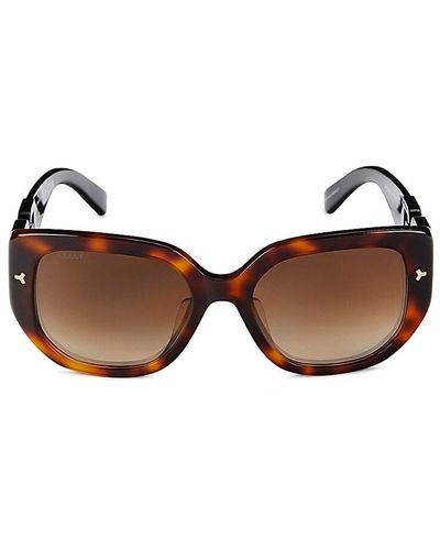Bally 56mm Butterfly Sunglasses - Brown
