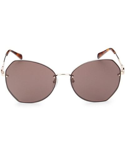 Emilio Pucci 61mm Round Sunglasses - Pink