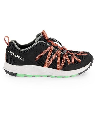 Merrell Wildwood Contrast Lace Trainers - Black