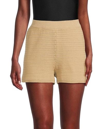 French Connection Lumi Crochet Knit Shorts - Multicolor