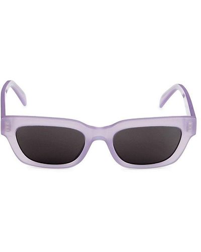 Celine 52mm Rectangle Sunglasses - Purple