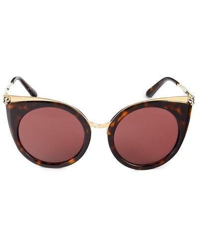 Cartier 53Mm Cat Eye Sunglasses - Pink