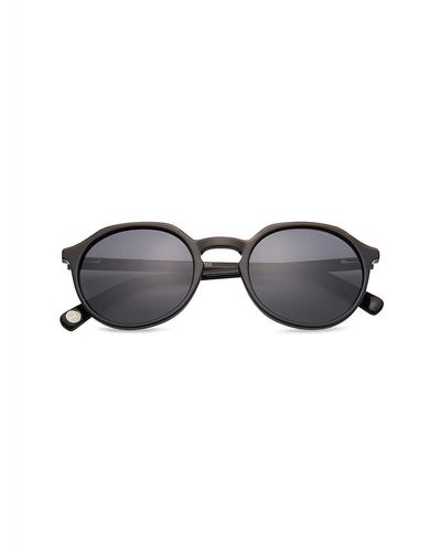 Ted Baker 51Mm Polarized Round Sunglasses - Black