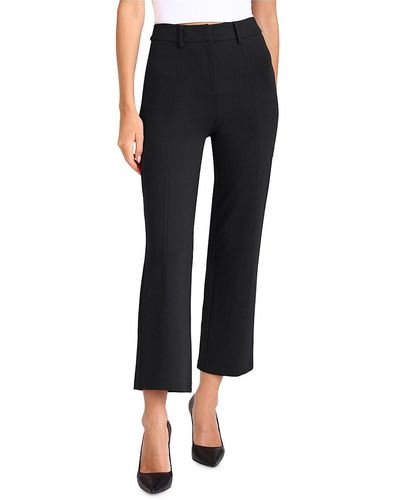 Bagatelle Solid Cropped Trousers - Black
