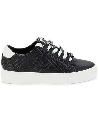 Karl Lagerfeld Cate Logo Two Tone Trainers - Black
