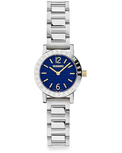 Missoni Estate 27mm Stainless Steel Bracelet Watch - Blue