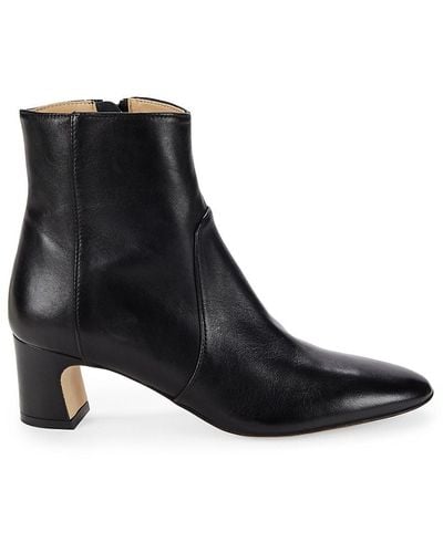 Bruno Magli Valeria Leather Ankle Boots - Black
