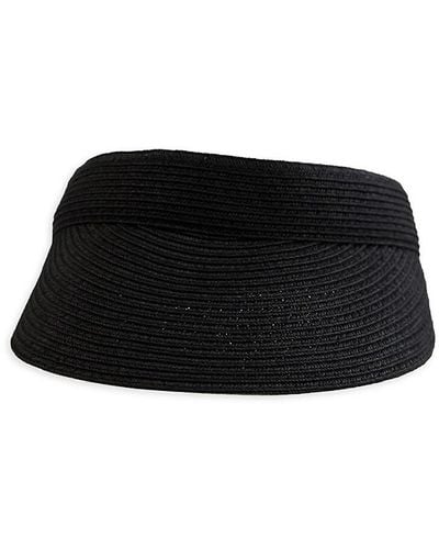 San Diego Hat Braid Visor - Black