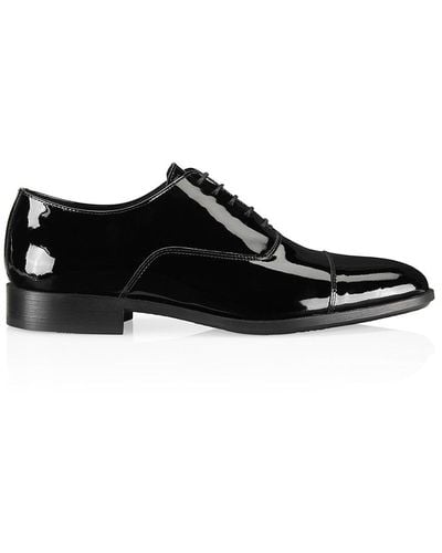 BOSS Eastside Leather Oxford Shoes - Black