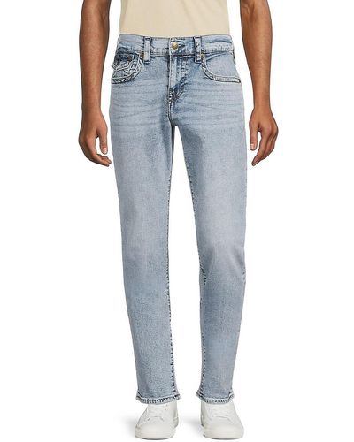 True Religion Geno Flap Relaxed Slim Fit Jeans - Blue