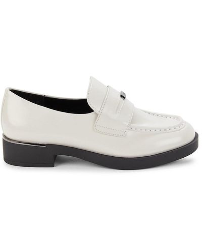 DKNY Ivette Logo Slip-On Dress Shoes - White