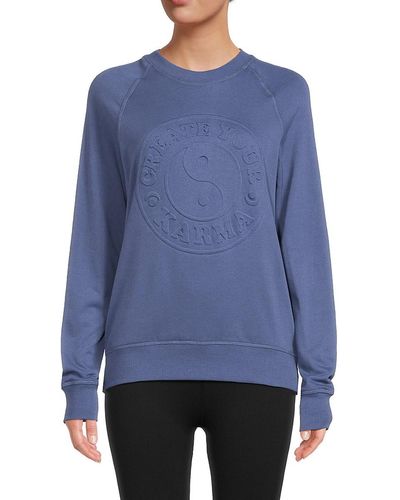 Spiritual Gangster Karma Graphic Sweatshirt - Blue