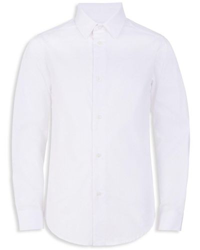 Calvin Klein Pure Poplin Shirt in White | Lyst