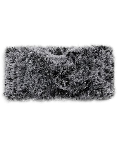 Saks Fifth Avenue Faux Fur Headband - Grey