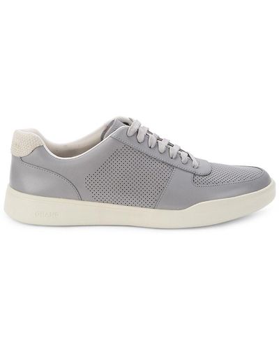 Cole Haan Grandpro Rally Laser Cut Perforated Trainers - Grey