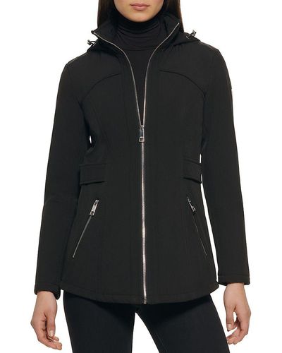 Guess Hooded Zip Front Jacket - Green