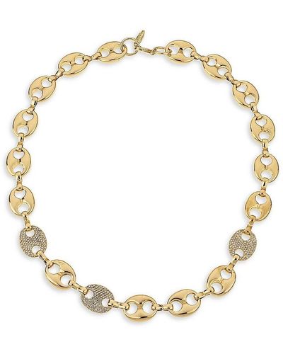 Ettika 18k Goldplated Glass Crystal Necklace - Metallic