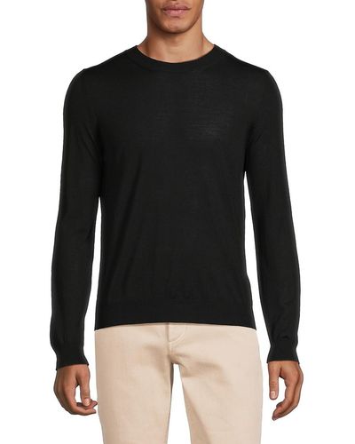 Valentino Solid Wool Sweater - Black