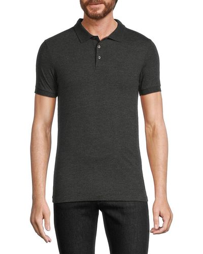 French Connection 'Solid Polo - Black