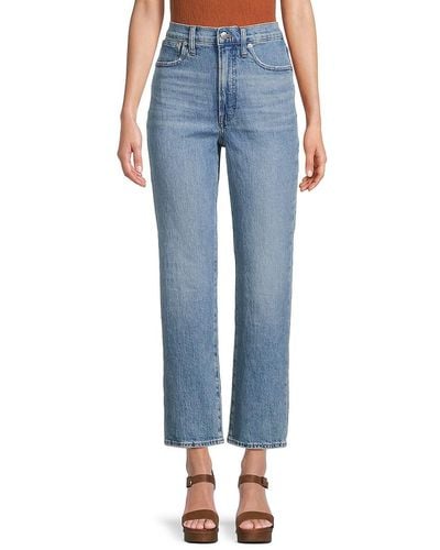 Madewell Perfect Vintage Ankle Straight Jeans - Blue