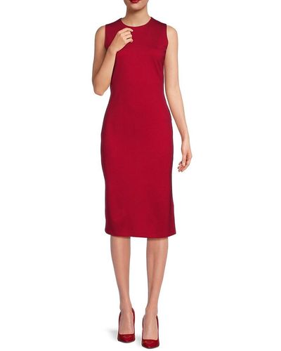 J.McLaughlin Devonshire Sheath Dress - Red