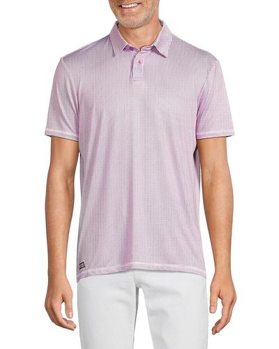 Report Collection 360 Performance Graph Check Polo - Purple