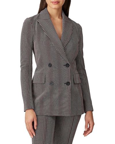 Rosetta Getty Plaid Double Breasted Jacket - Grey