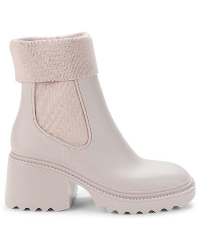 Circus by Sam Edelman Kala Square Toe Chelsea Boots - Natural