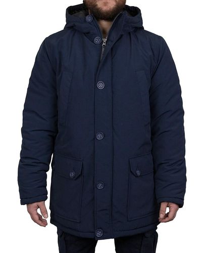 North Sails 'Hooded Longline Jacket - Blue