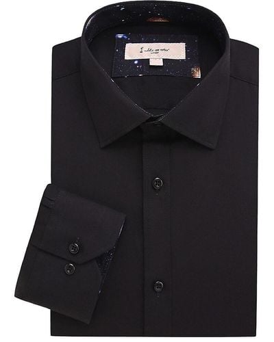 1 Like No Other Solid Dress Shirt - Black