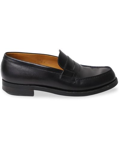 J.M. Weston J.m Weston 180 Penny Loafers In Black Moccasin Leather