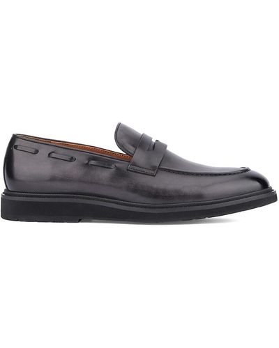 Vintage Foundry Dwight Leather Penny Loafers - Black